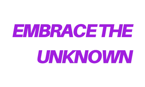 Embrace the unknown logo