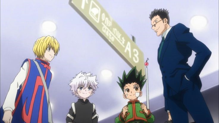 Kurapika, Killua, Gon y Leorio